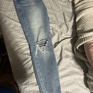 Mid rise skinny luck brand jeans